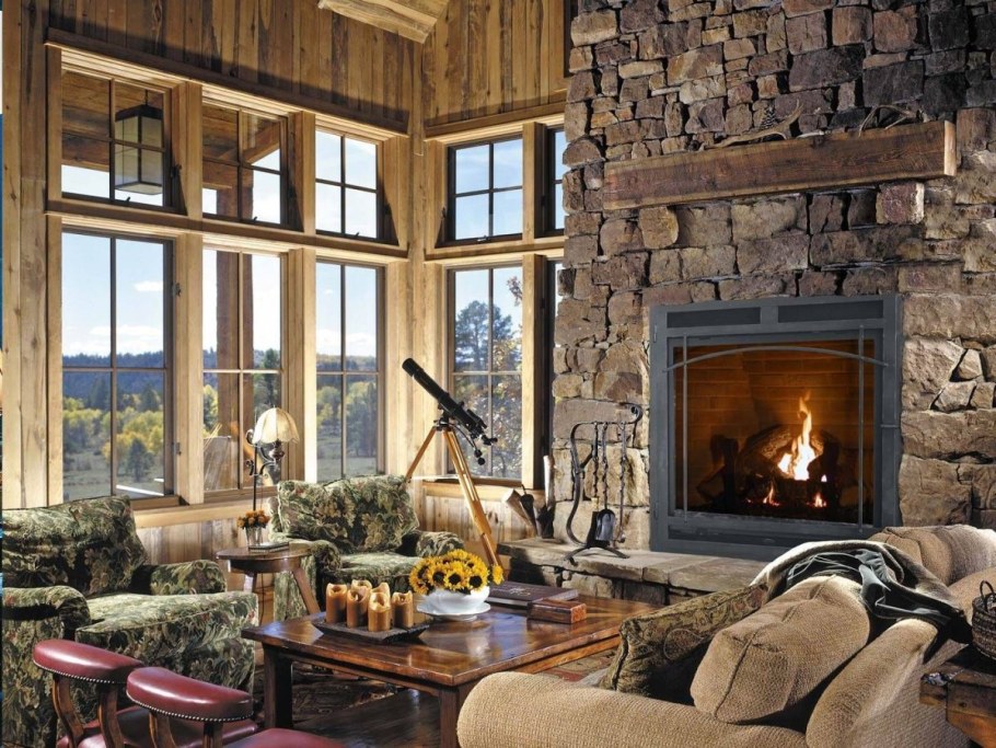 Фотообои камин