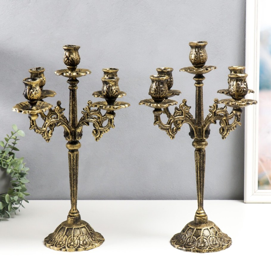 Подсвечник со свечей №3200005