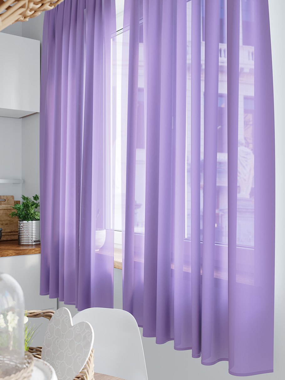 Комплект штор ТОМДОМ фиолетовый