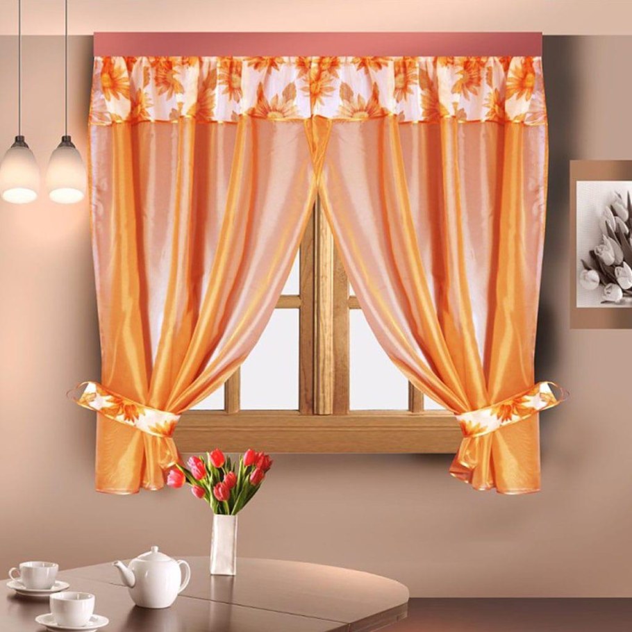 Занавески на кухню короткие