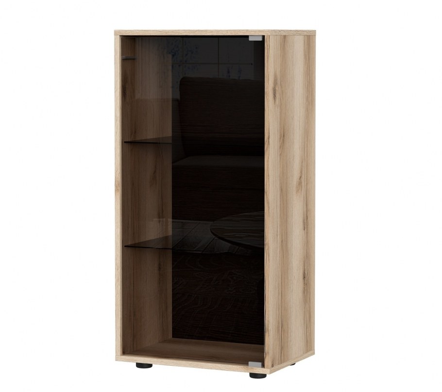 Тумба со стеклом на стеклопетлях