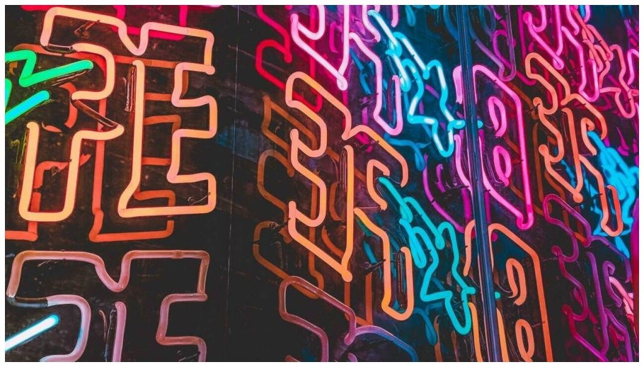 Неоновая вывеска фон