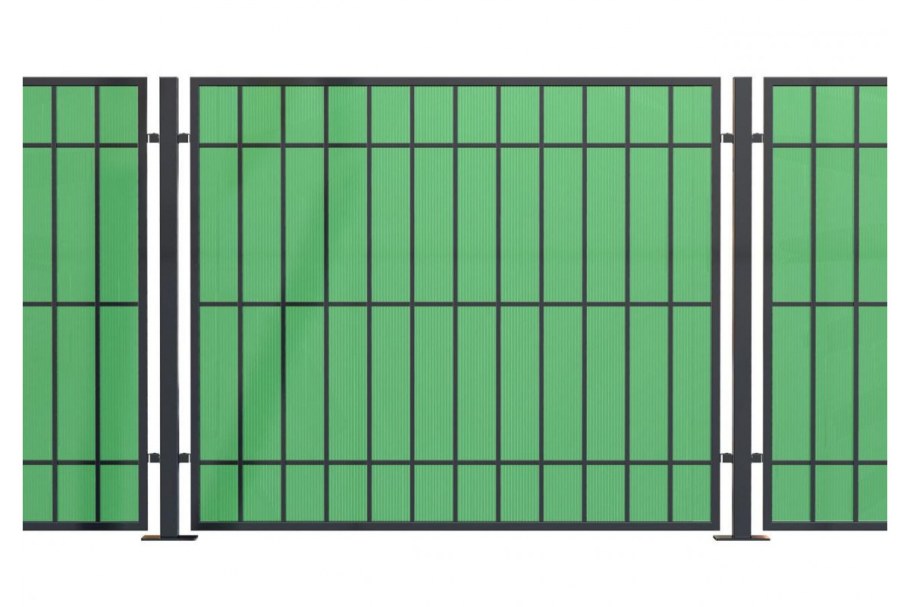 Поликарбонат зеленый для забора
