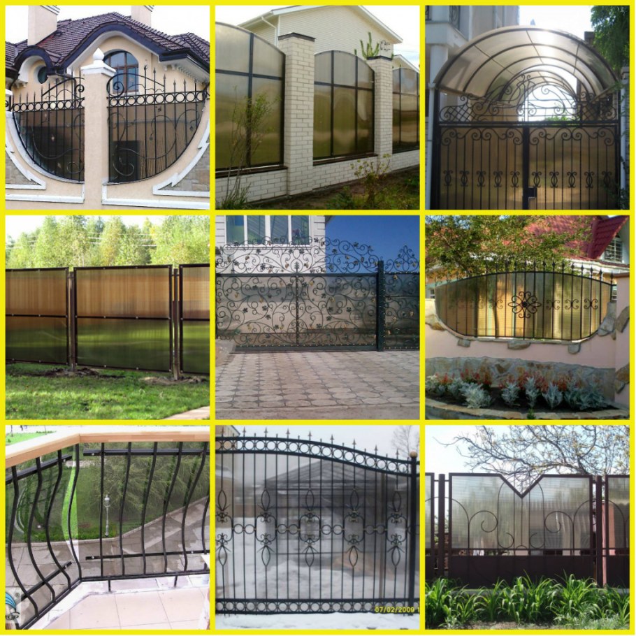 Заборчик из поликарбоната