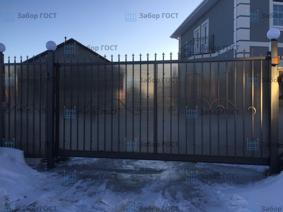 Забор 3 д с поликарбонатом своими руками