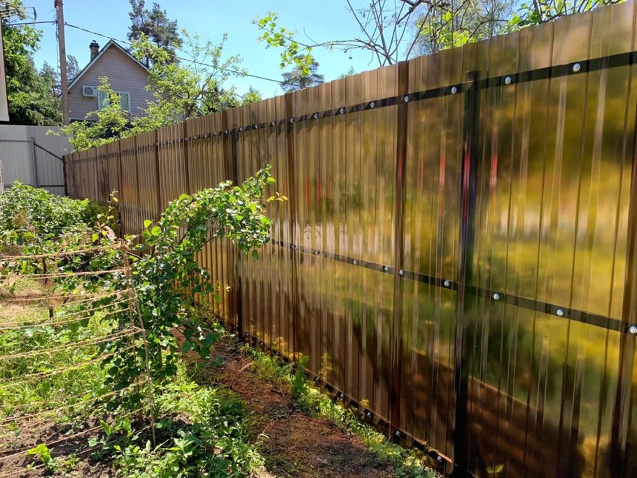 Забор из поликарбоната МП 20