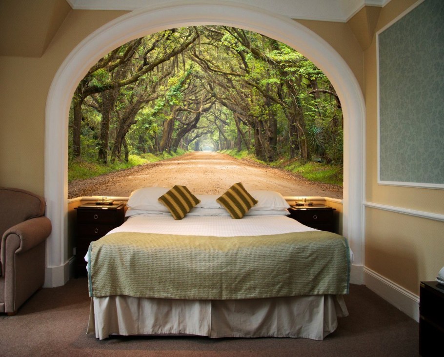 Спальня в стиле природы