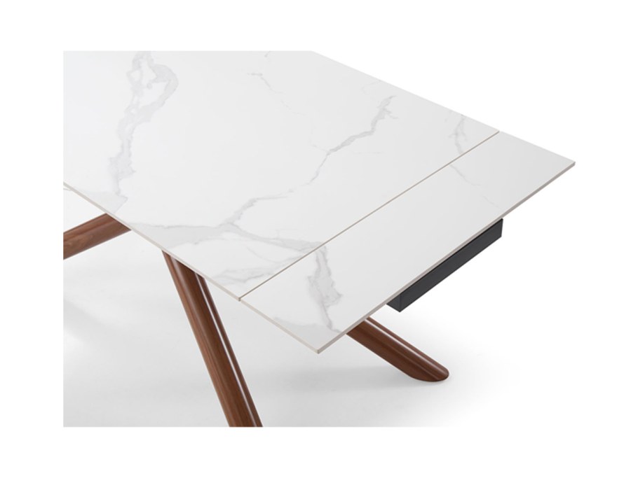 Раскладной обеденный стол Ravenna l с белой столешницей