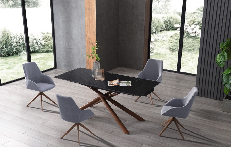 Стол Suzy + 4 стула Shelly