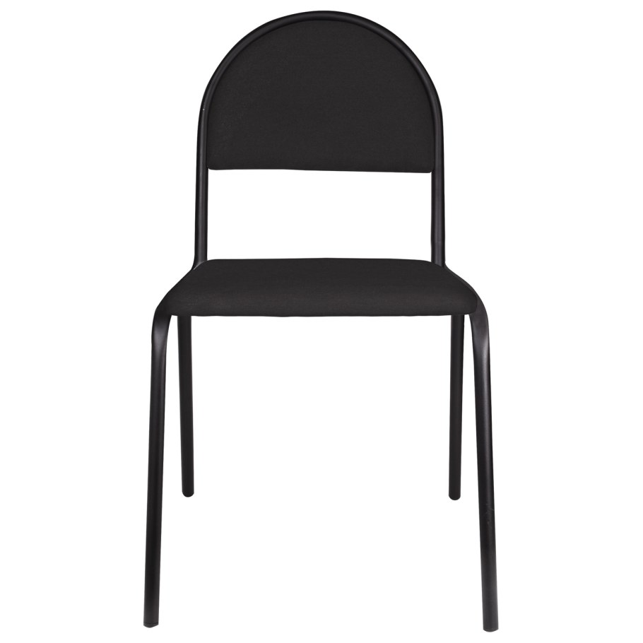 Стул для посетителей "Серна", черный каркас, ткань черная, см 7/22 т-11