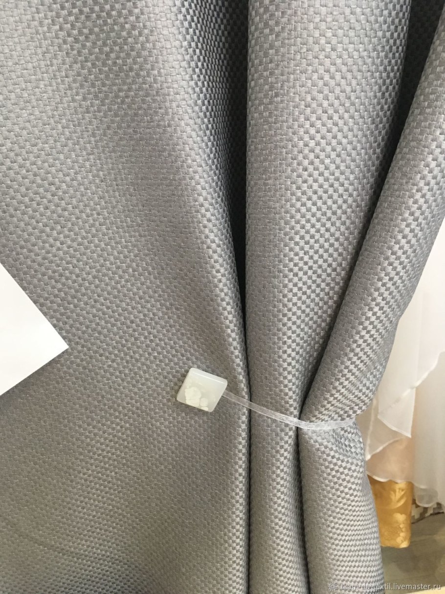 Блэкаут рогожка Элен серый