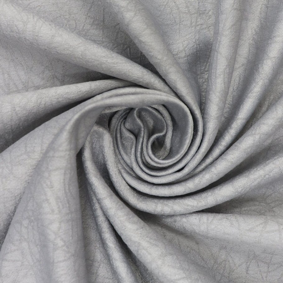 Блэкаут тиснение лен серый 280 см