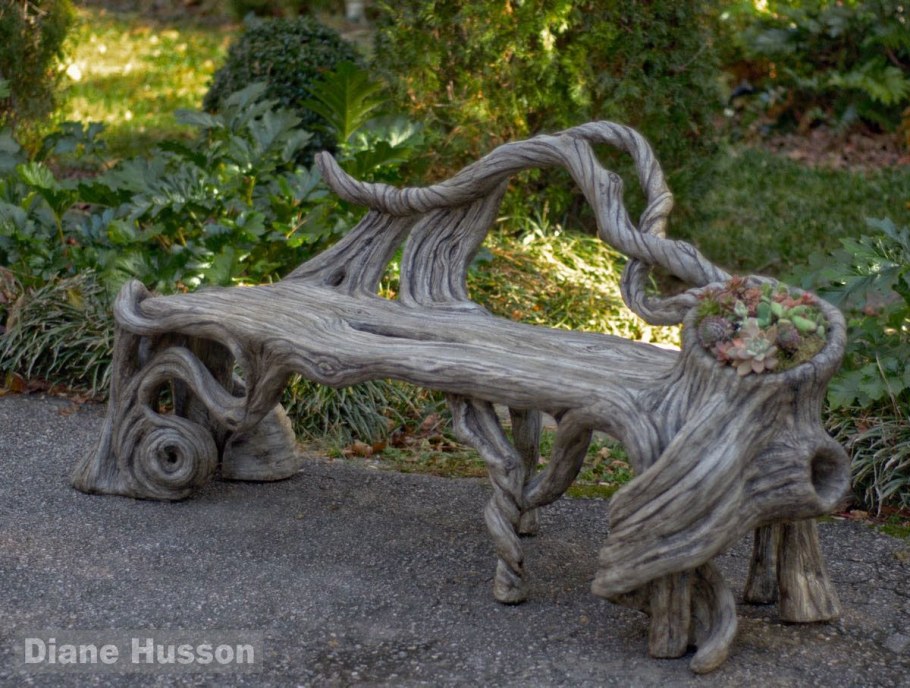 Лавочки из арт бетона