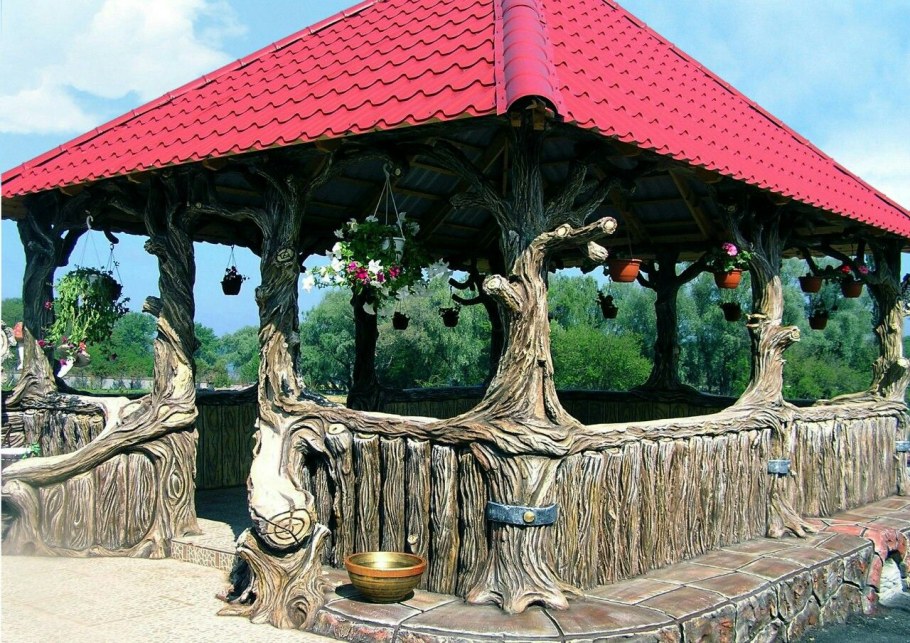 Беседка из артбетона