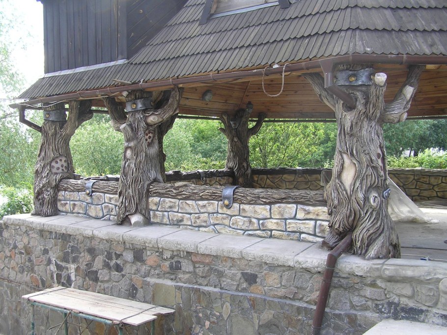 Беседка из артбетона