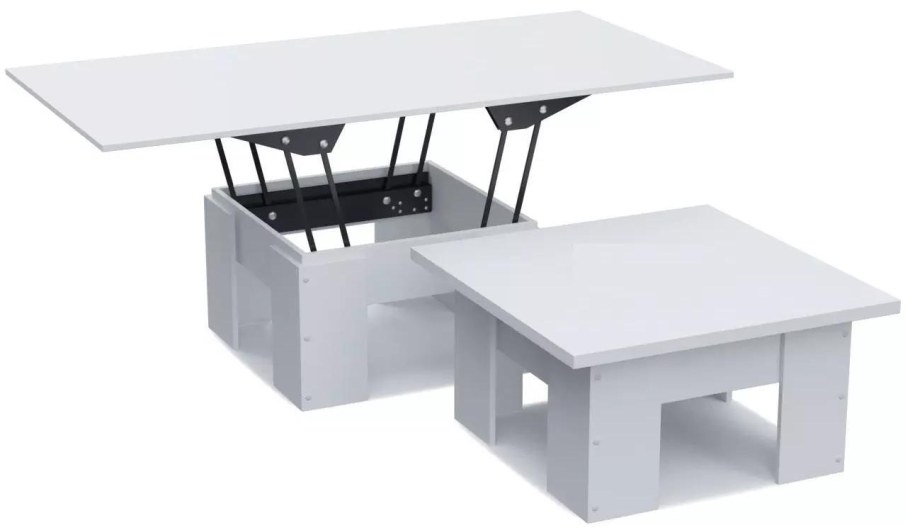 Стол-трансформер журнальный белый бета Гранд