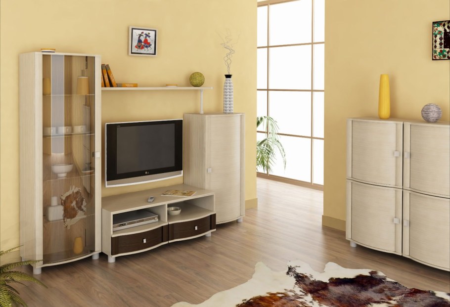 Стенка Оливия Лером беленый дуб