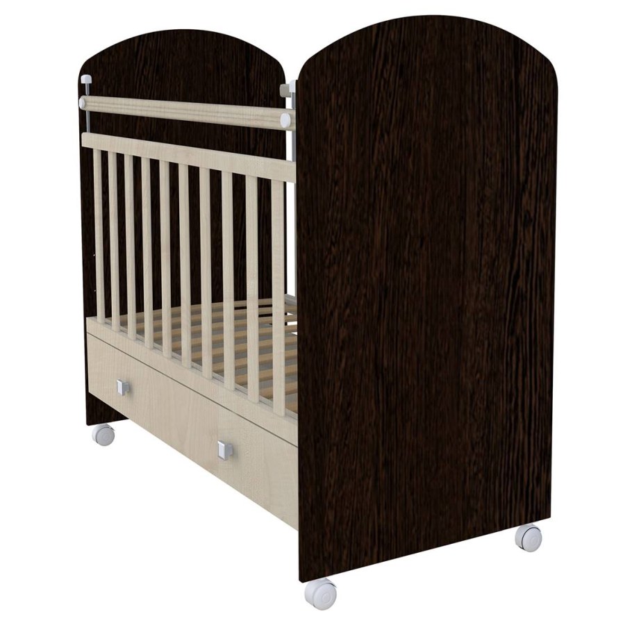 Кроватка детская венге клен