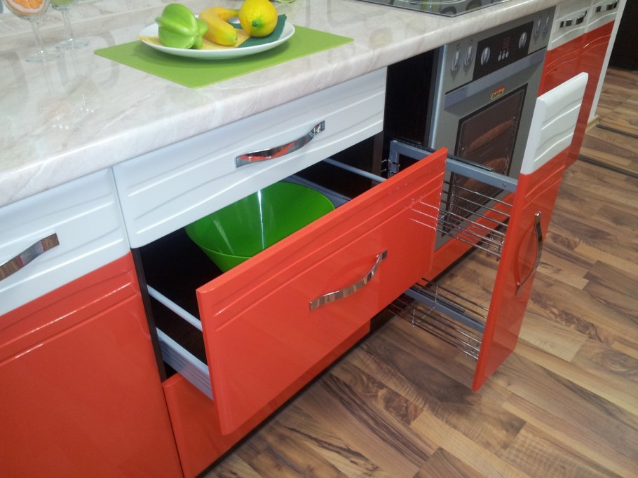 Кухня оранж Давита мебель