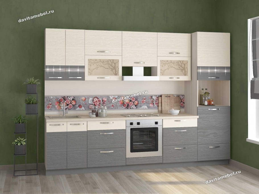 Кухня графит Давита