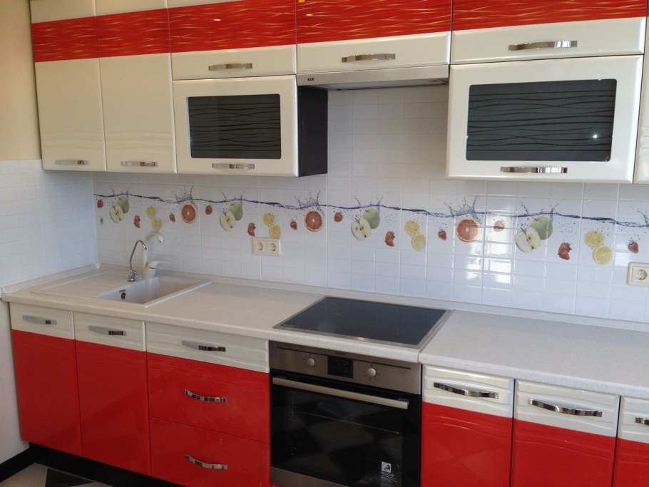 Кухня оранж Давита мебель