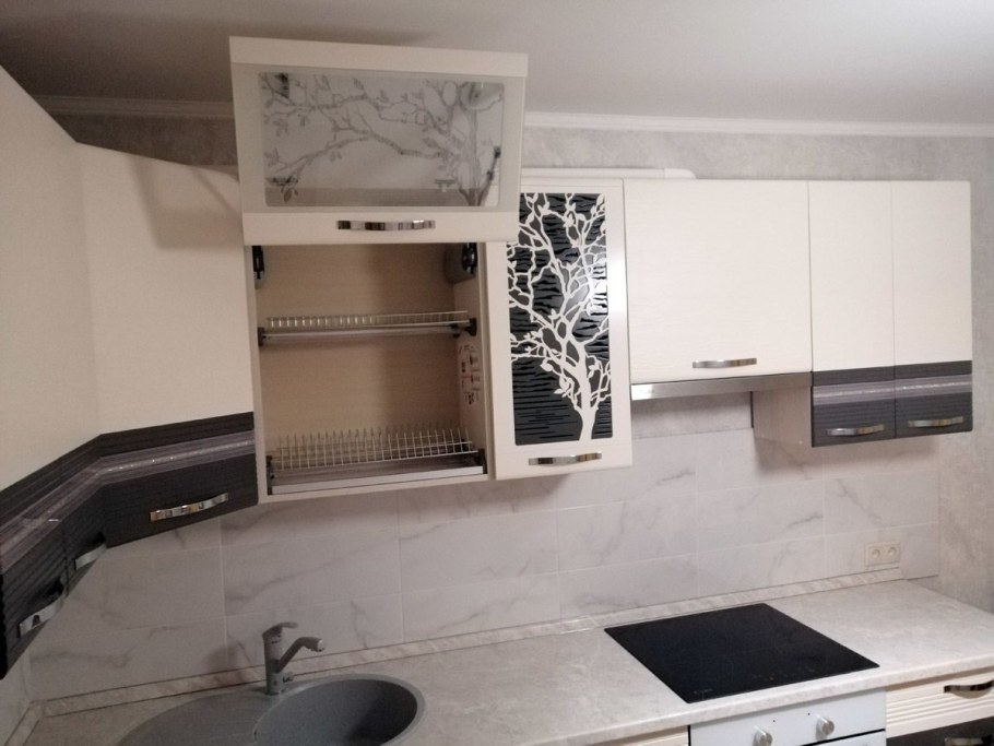 Кухня графит Давита мебель