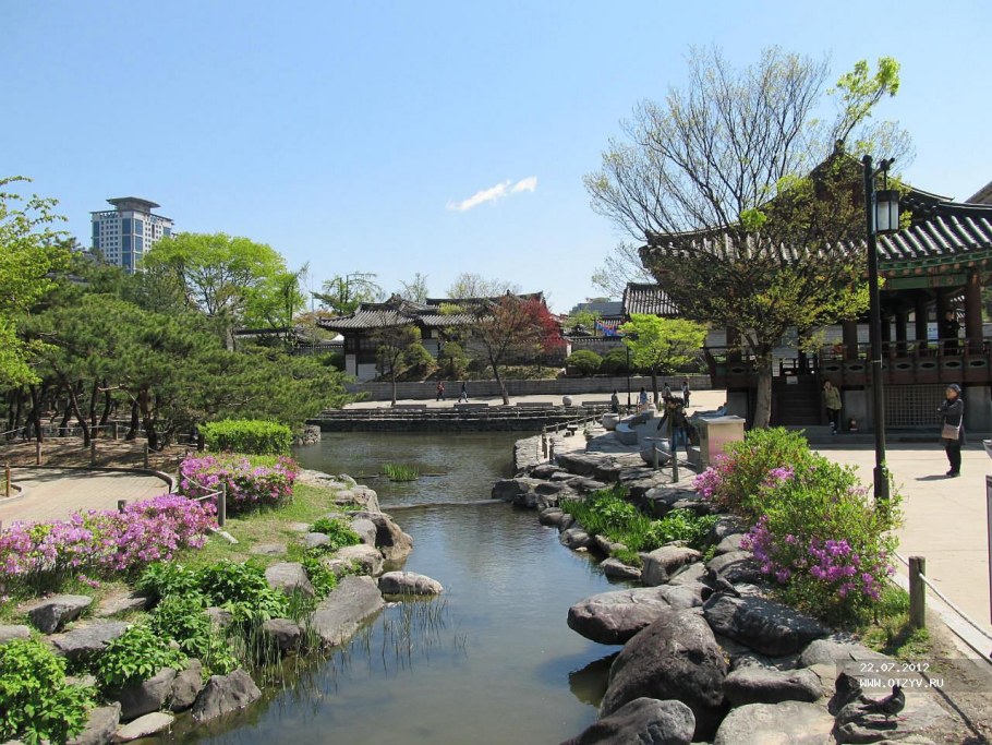 Южная Корея Сеул сад