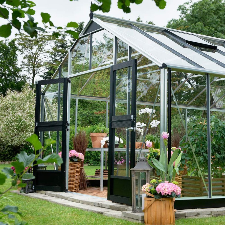 Garden Greenhouse Steel and Glass