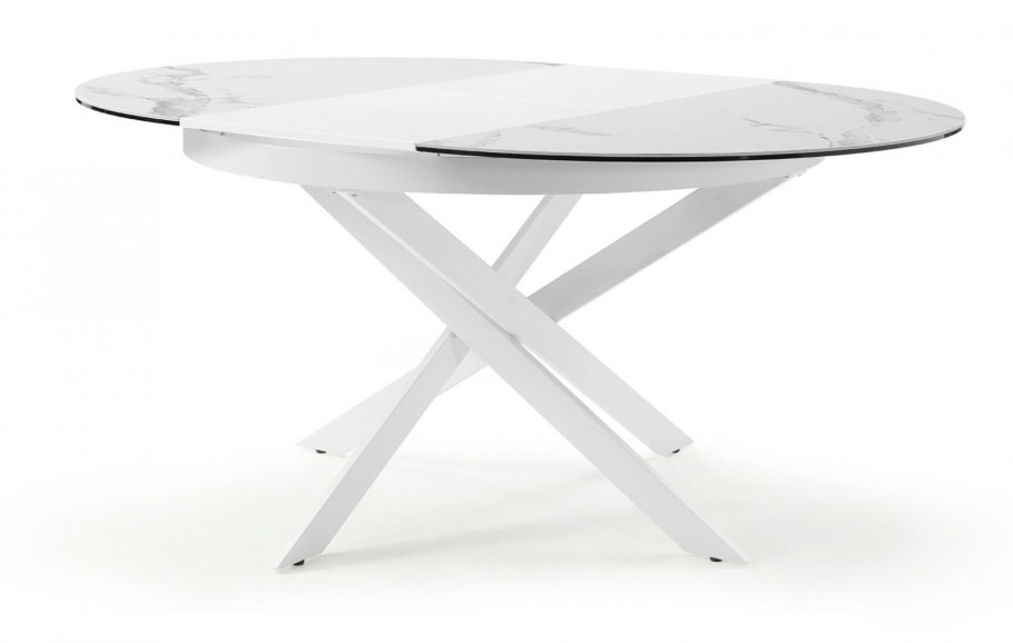 Стол раскладной Livorno 120-180, керамика "Каррарский мрамор" производитель