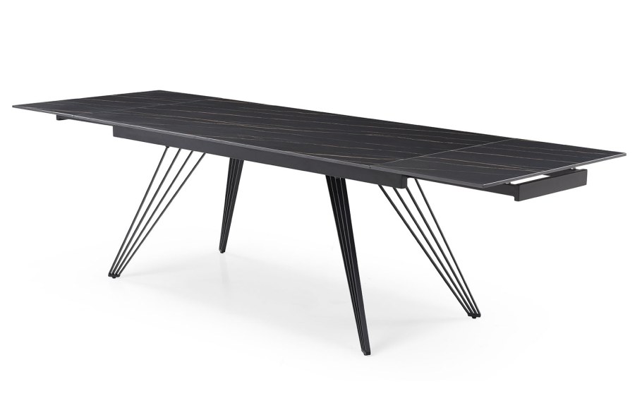 Стол раскладной Cesar 120-180, черная керамика