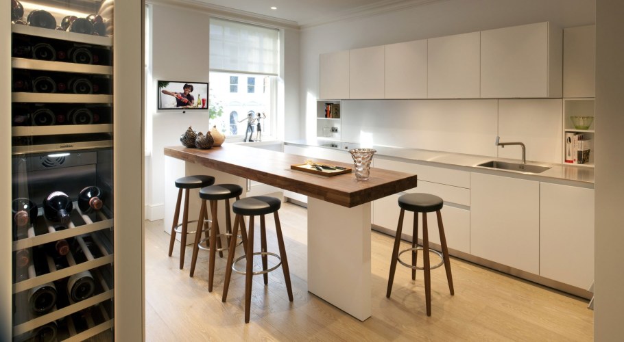 Барная стойка на кухне Минимализм