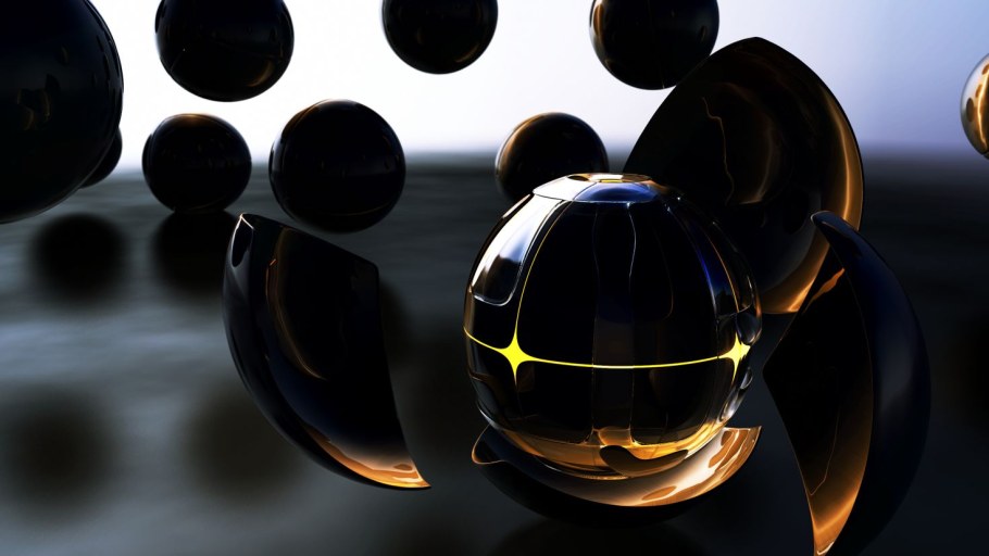 Стеклянные шары абстракция