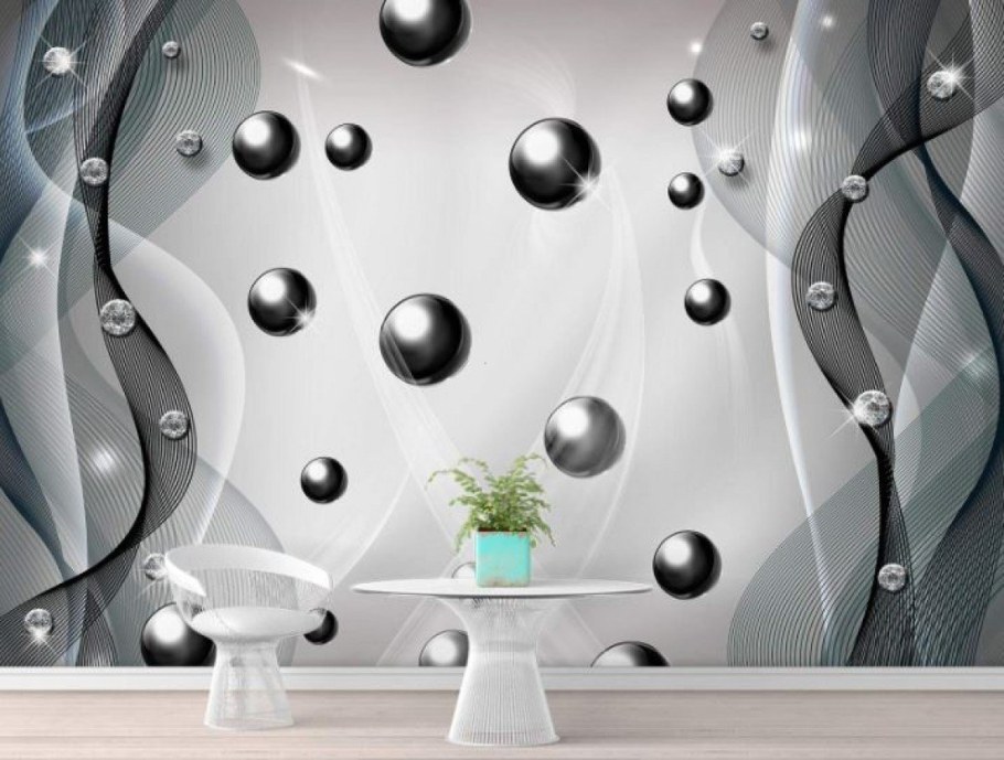 Фотообои с шарами и кругами