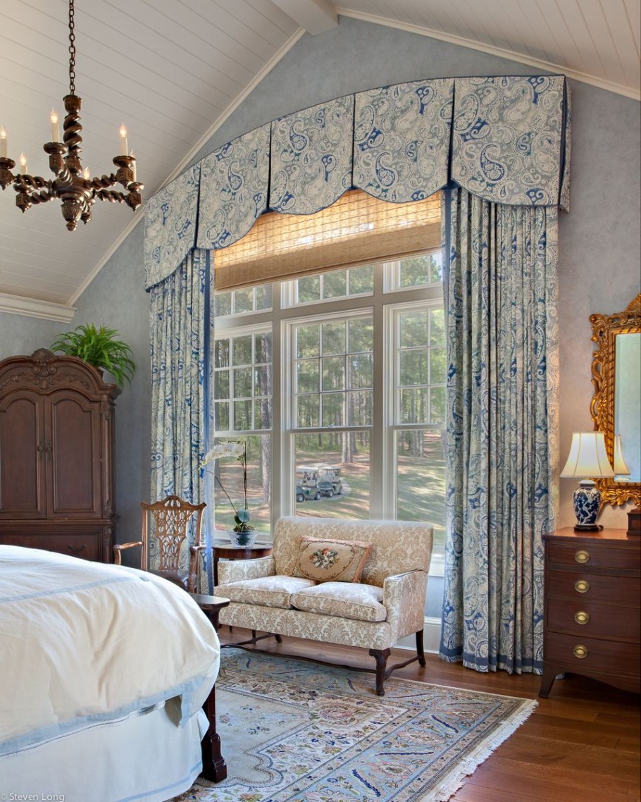 Шторы на большие арочные окна