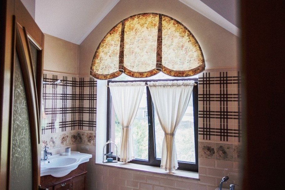 Шторы на полукруглое окно