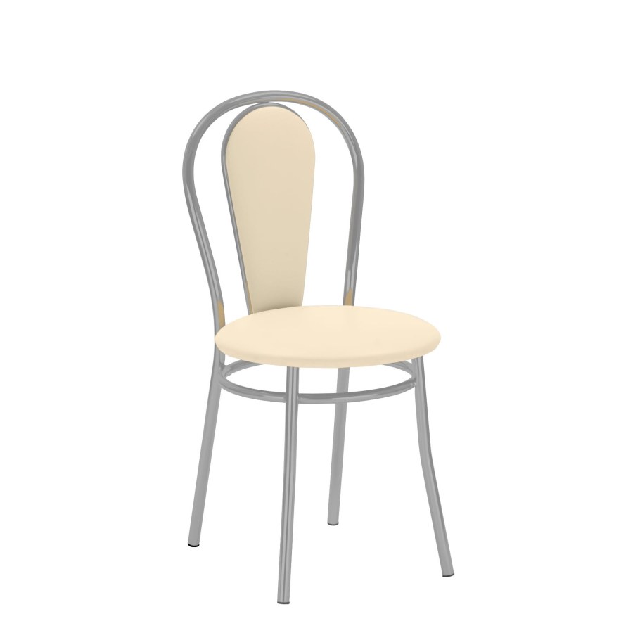 Стул кухонный хром tulipan Box-4 v-18 кремовый
