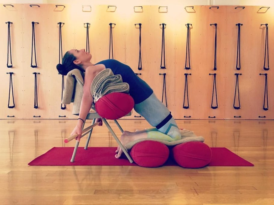 Айенгар йога стул болстер