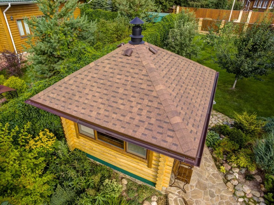 Шатровая кровля гибкая черепица