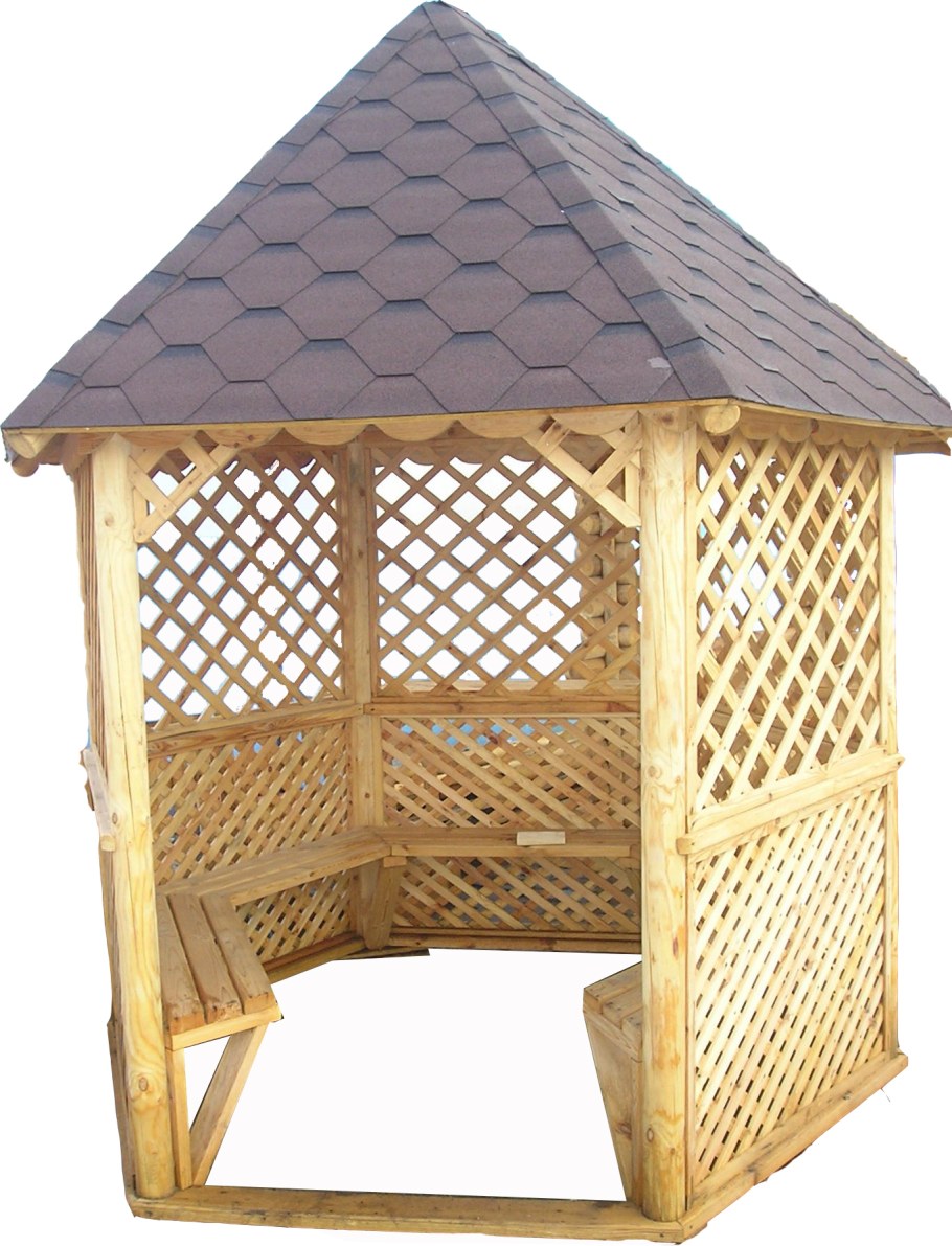 Шестигранная беседка