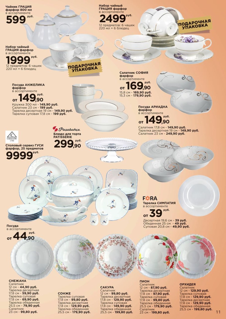 Каталог посуды