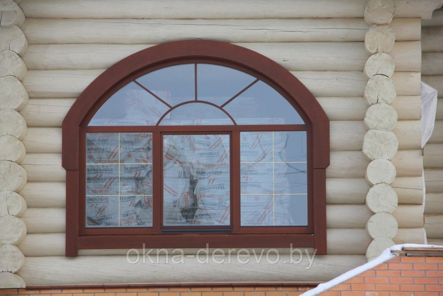 Арочные деревянные окна