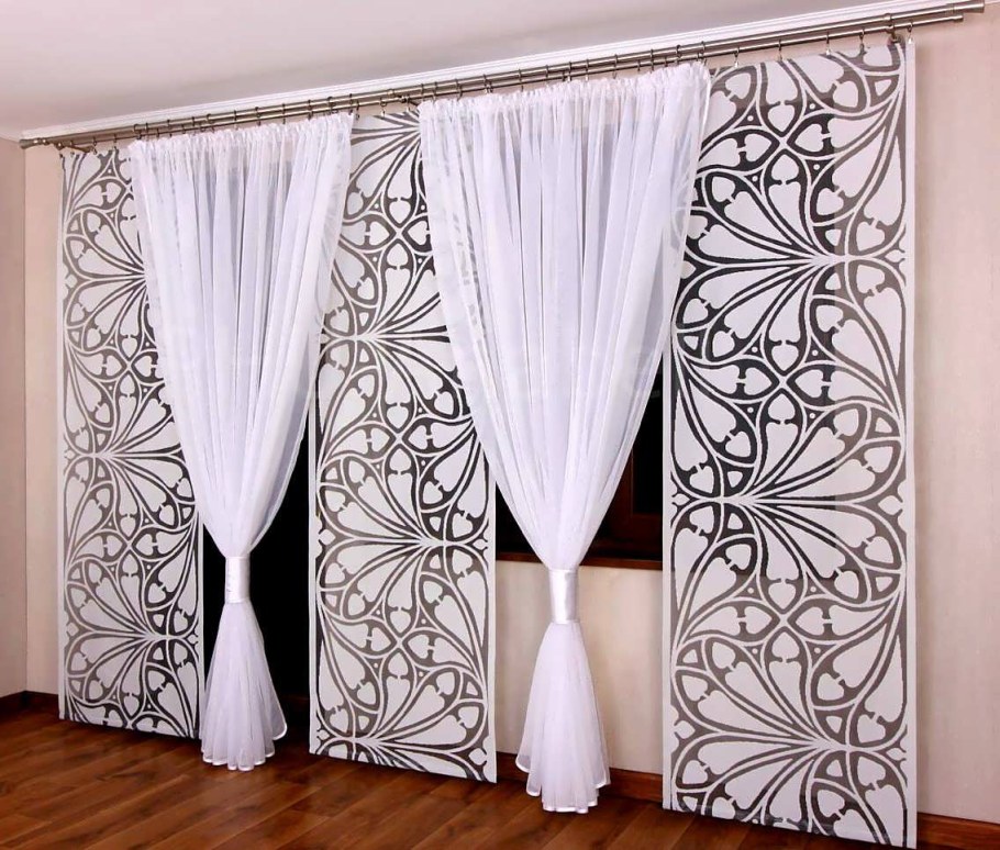 Тюль на окна в гостиную