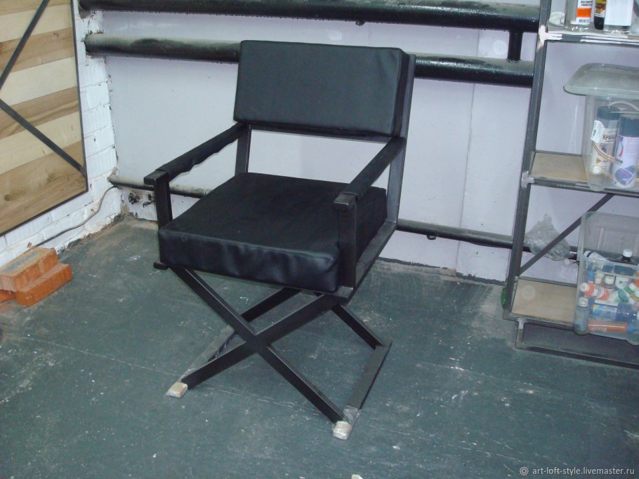Кресло лофт из профильной трубы 80 40