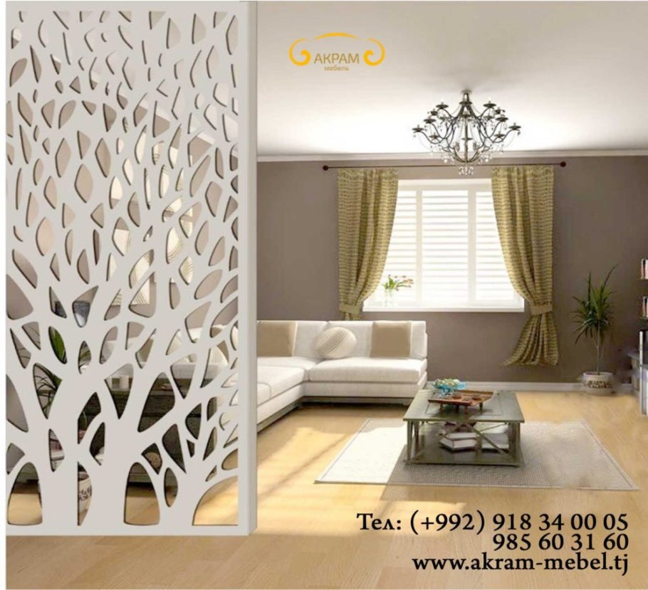 Перегородки из фанеры для зонирования