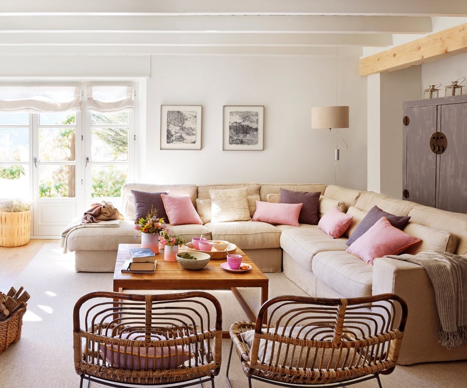 Интерьер в пастельных тонах