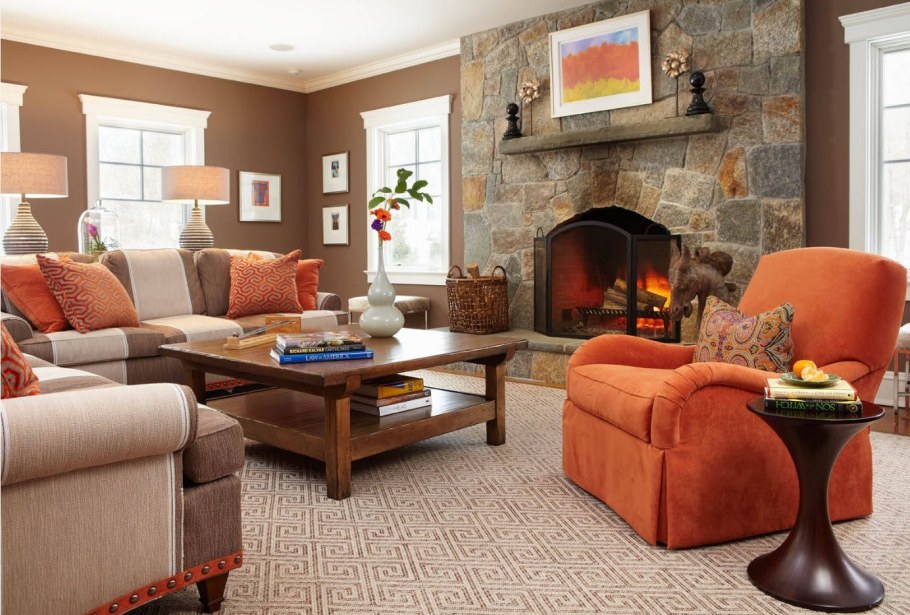 Терракотовый цвет в интерьере