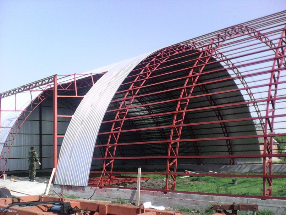 Арочные ангары Новолипецк