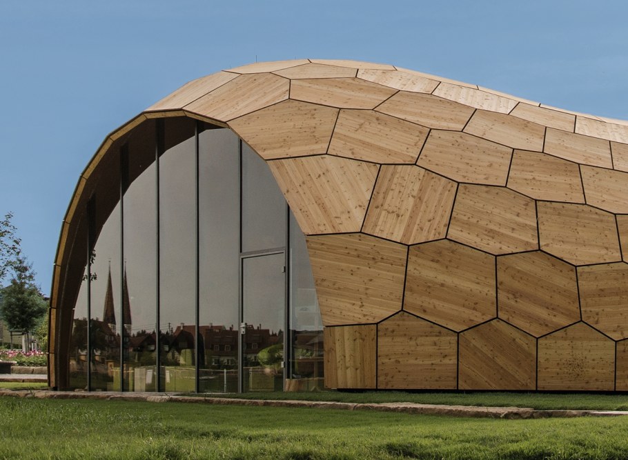 Выставочный зал Landesgarten в городе Швабиш-Гмюнд, Германия.