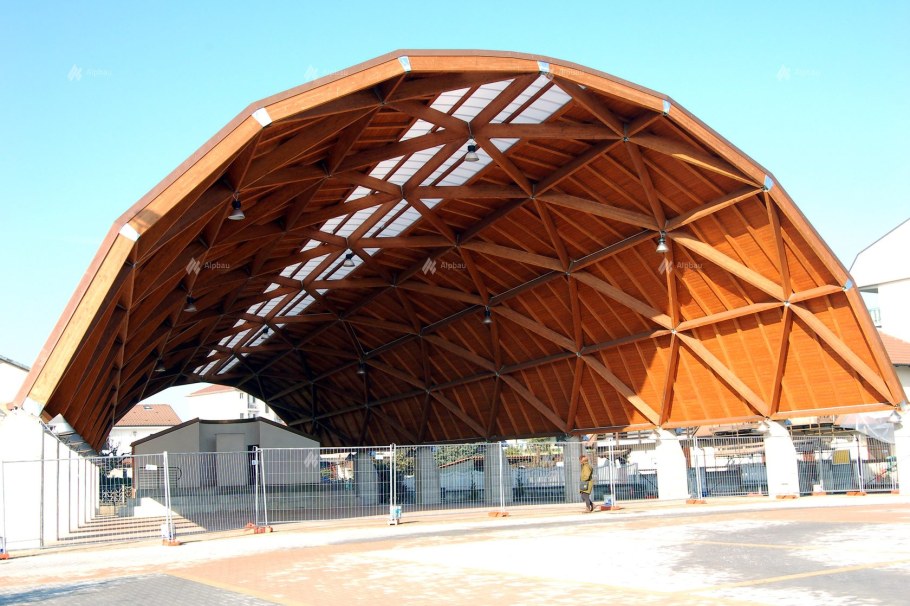 Деревянные большепролетные конструкции Атриум