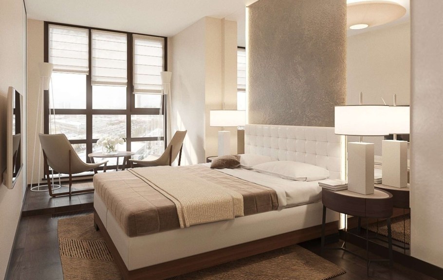 Спальня в гостиничном стиле